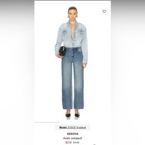 SEROYA denim jumpsuit